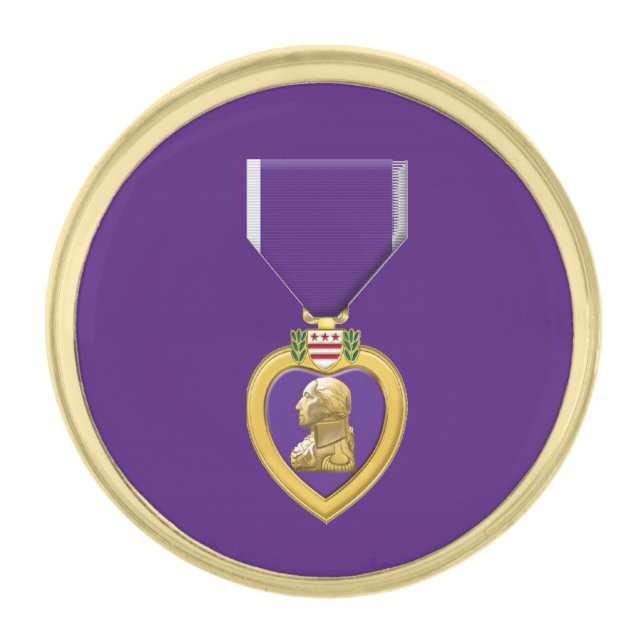 US Purple Heart Medal Lapel Pin (Front)