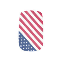 US Red Blue White Stripes Stars Flag Nail Art Wrap US Red Blue White Stripes Stars Flag Nail Art Wrap