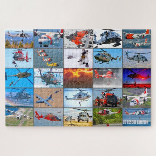 US RESCUE AVIATION MONTAGE JIGSAW PUZZLE