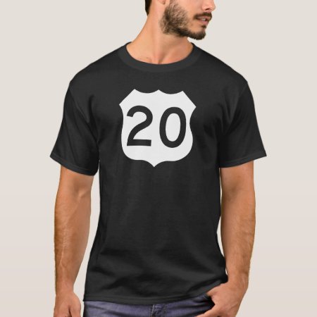 Us Route 20 Sign T-shirt
