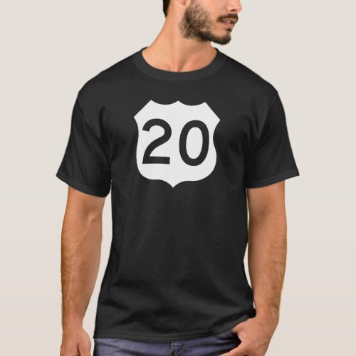 US Route 20 Sign T_Shirt