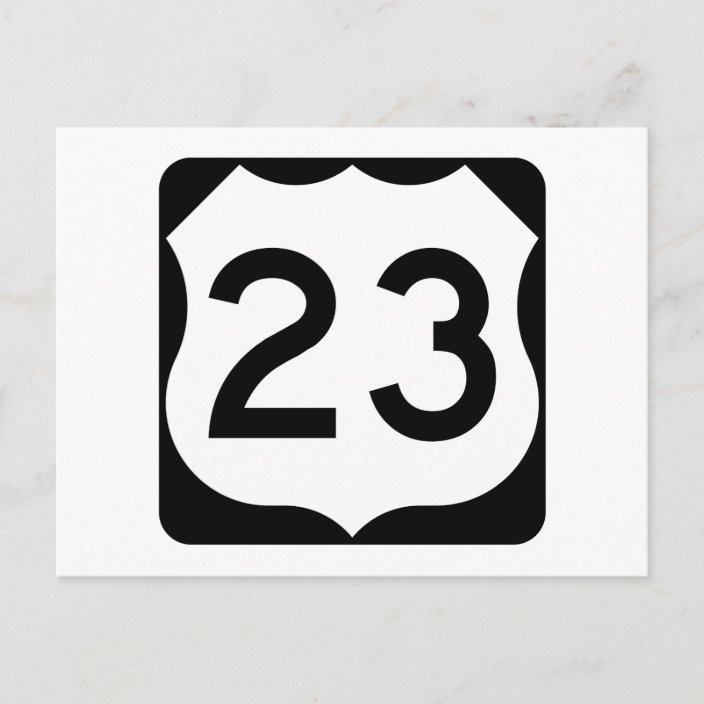 US Route 23 Sign Postcard | Zazzle.com