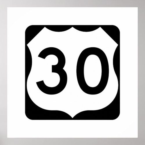 US Route 30 Sign