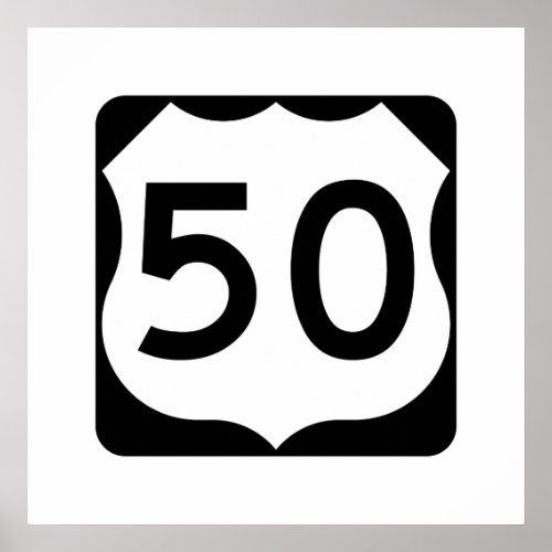 US Route 50 Sign
