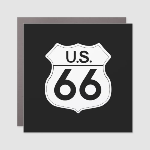 US Route 66 Classic Car Magnet