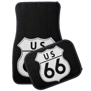 US Route 66 Classic Car Mat Set