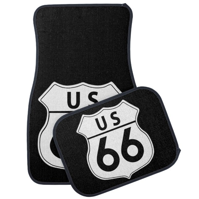 US Route 66 Classic Car Mat Set (Set)