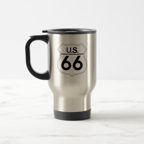 US Route 66 Classic Get Your Kicks  Travel Mug