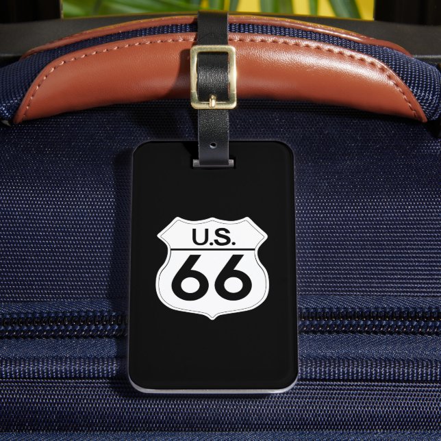 US Route 66 Classic Luggage Tag (Front Insitu 2)
