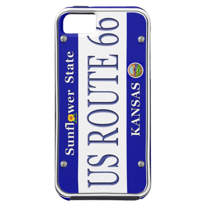 US ROUTE 66 KansasVanity Plate iPhone 5 Cover