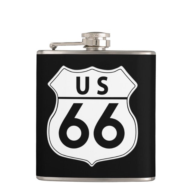 US Route 66 Liquor Flask (Front)