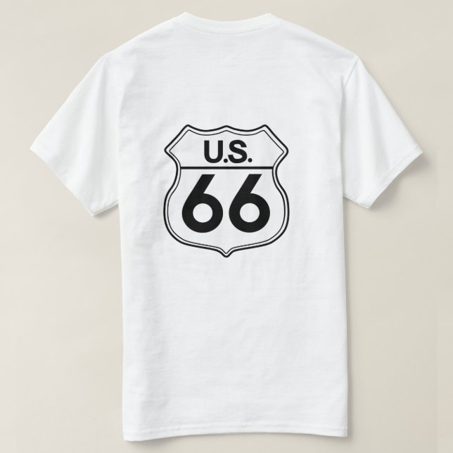 US Route 66 T-shirt Mens T-shirt (Design Back)