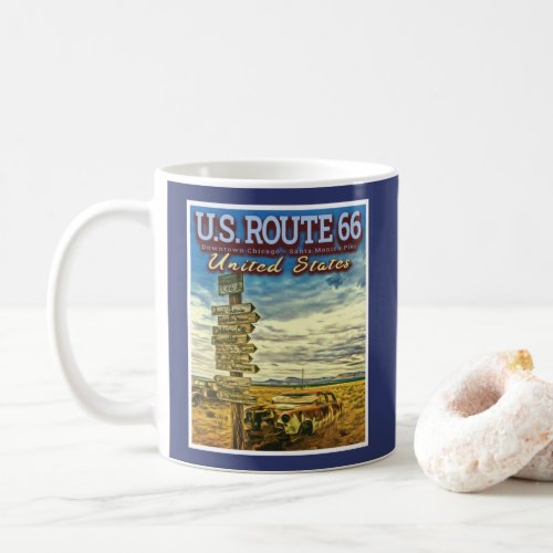 US ROUTE 66 _ THE MOST FAMOUS ROADS IN THE USA COFFEE MUG