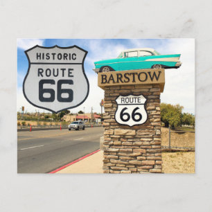 US Route 66 Travel photo postcard