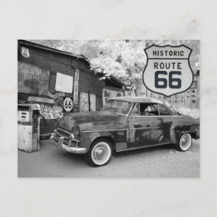 US Route 66 Travel photo postcard
