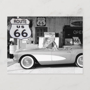 US Route 66 Travel photo postcard 