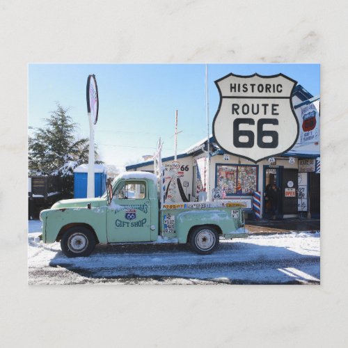 US Route 66 Travel photo postcard 