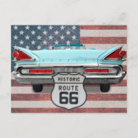 US Route 66 Travel Postcard