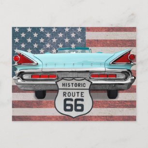 US Route 66 Travel Postcard