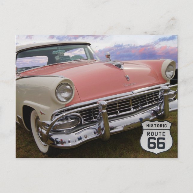 US Route 66 Travel Postcard (Front)