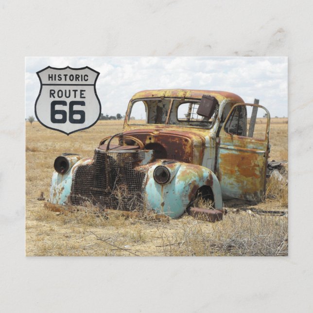US Route 66 Travel Postcard (Front)