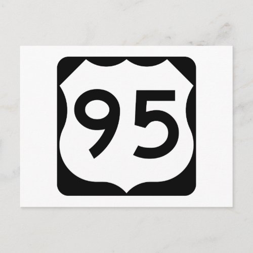 US Route 95 Sign Postcard