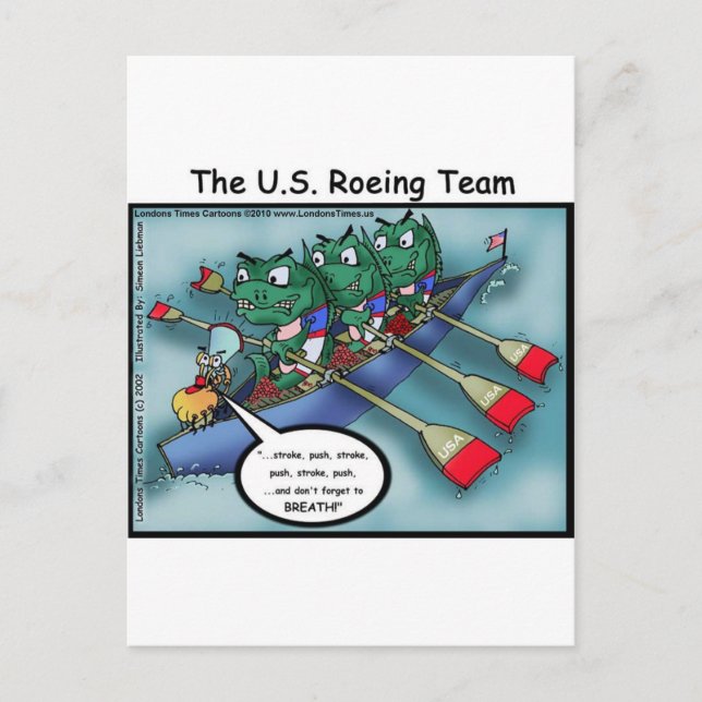 US Rowing (Roe-ing Team Funny Tees Cards Mugs Etc (Front)