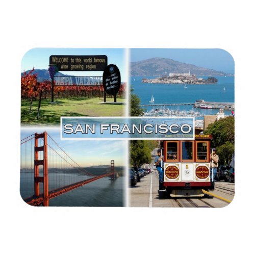 US San Francisco _ Napa Valley Golden Gate Bridge Magnet