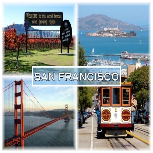 US San Francisco _ Napa Valley Golden Gate Bridge Sticker