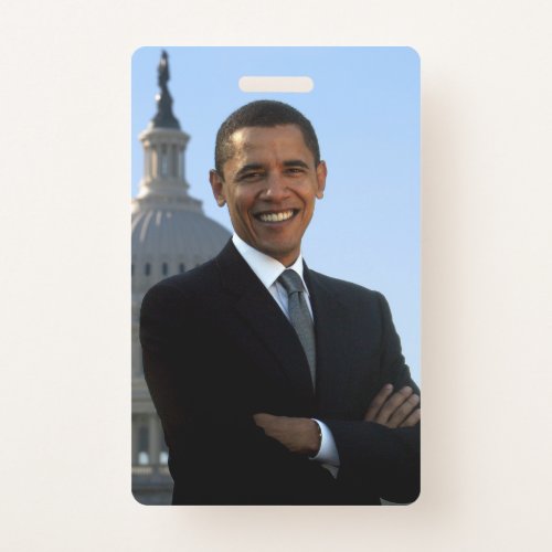 US Senator 44th American President Barack Obama Badge