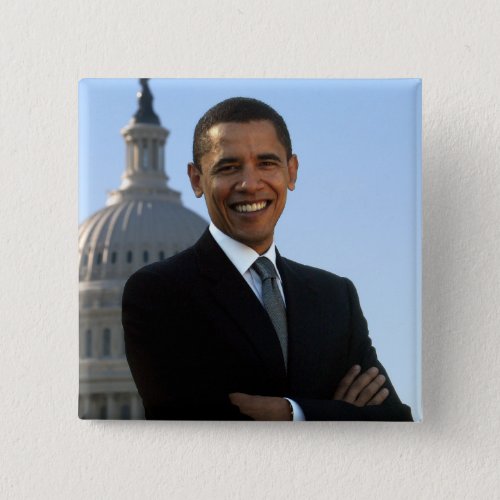 US Senator 44th American President Barack Obama Button
