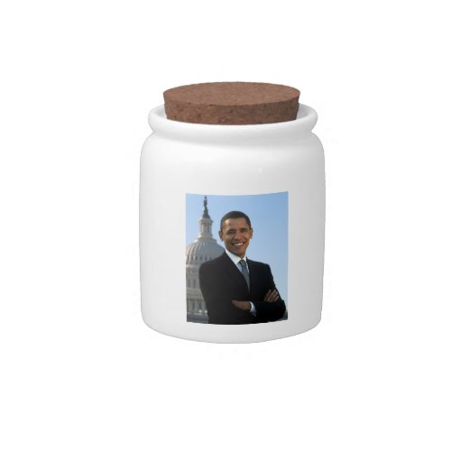 US Senator 44th American President Barack Obama Candy Jar