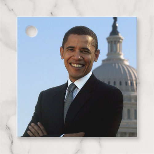 US Senator 44th American President Barack Obama Favor Tags