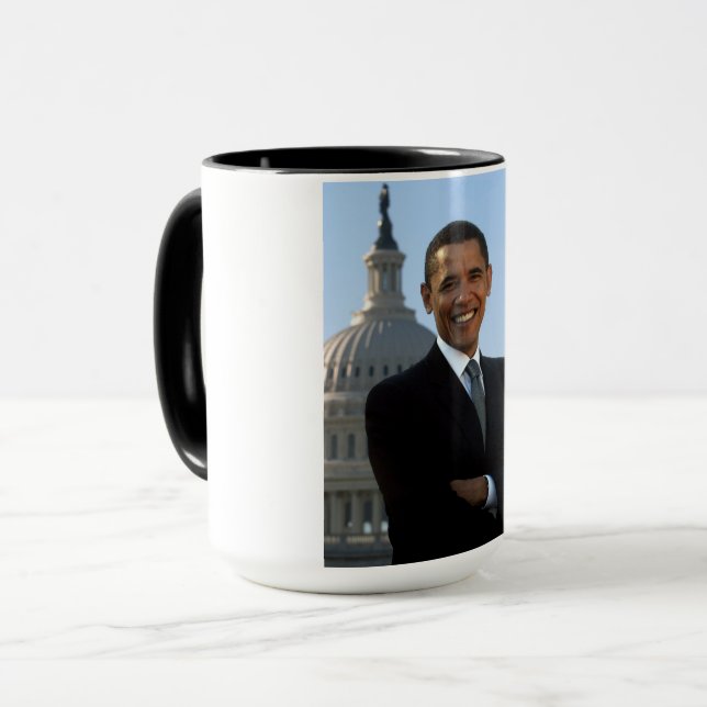 US Senator, 44th American President Barack Obama Mug (Front Left)