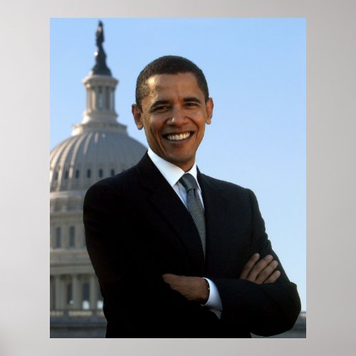 US Senator 44th American President Barack Obama Poster