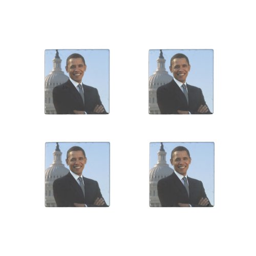 US Senator 44th American President Barack Obama Stone Magnet