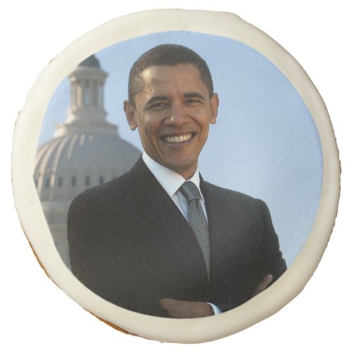 US Senator 44th American President Barack Obama Sugar Cookie