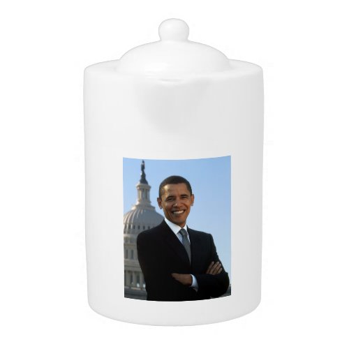 US Senator 44th American President Barack Obama Teapot
