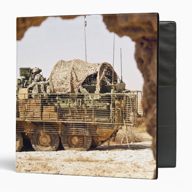 US Soldiers conduct a combat patrol in Afghanis 3 Ring Binder (Front/Inside)