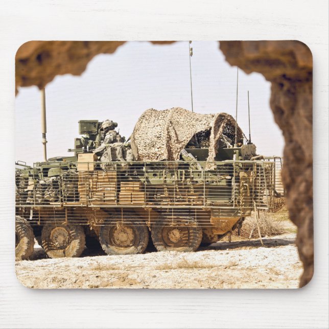 US Soldiers conduct a combat patrol in Afghanis Mouse Pad (Front)