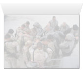 US Soldiers Praying - Customized Cards (Inside Horizontal (Bottom))