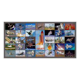 US SPACE SHUTTLE 1981-2011 “MONTAGE” POSTER