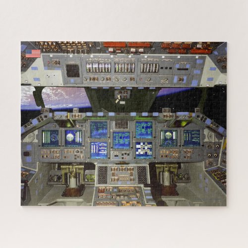 US SPACE SHUTTLE COCKPIT 1981_2011 11x14 inch Jigsaw Puzzle