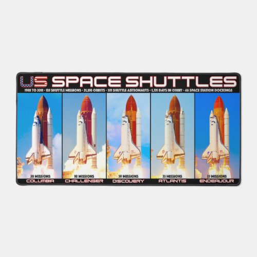 US SPACE SHUTTLES 1981_2011 DESK MAT
