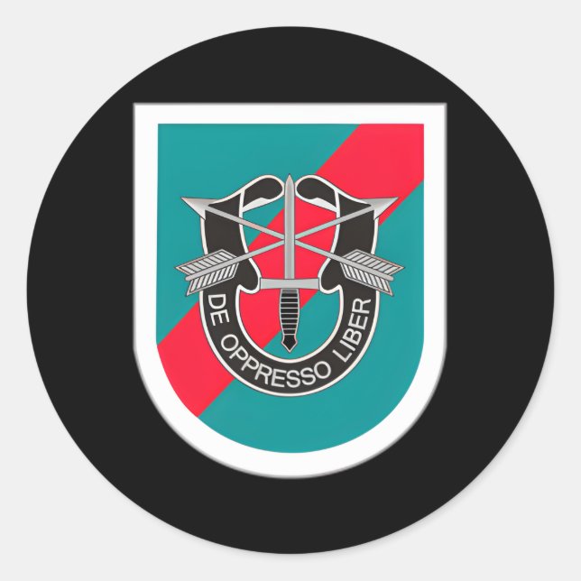 Us Special Forces 20Th Special Forces Sfg Classic Round Sticker (Front)