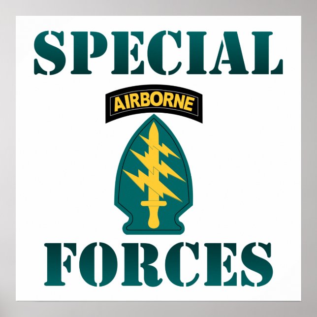 US Special Forces Poster (Front)