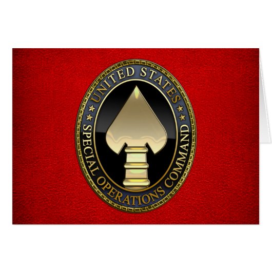 US Special Operations Command Cards (Front Horizontal)
