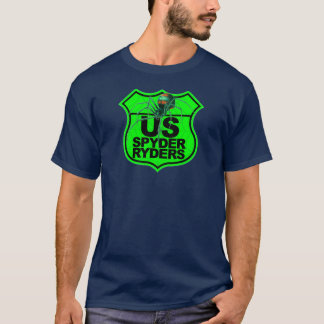 US Spyder Ryders - Green Logo Front T-Shirt
