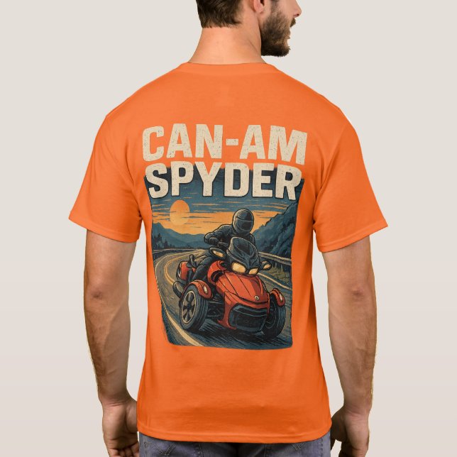 US Spyder Ryders - Lean Into It. T-Shirt (Back)