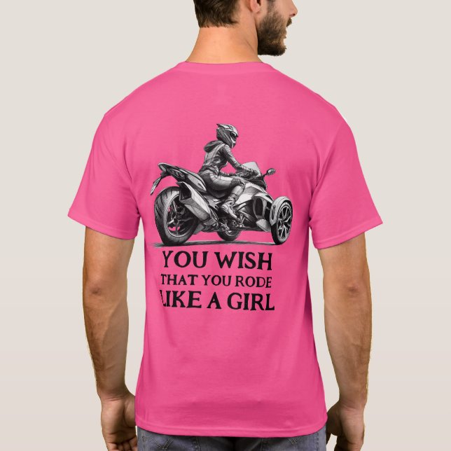 US Spyder Ryders - Like A Girl T-Shirt (Back)